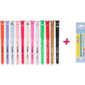 Set 2 penne Cancellotte inchiostro verde +2 refill omaggio